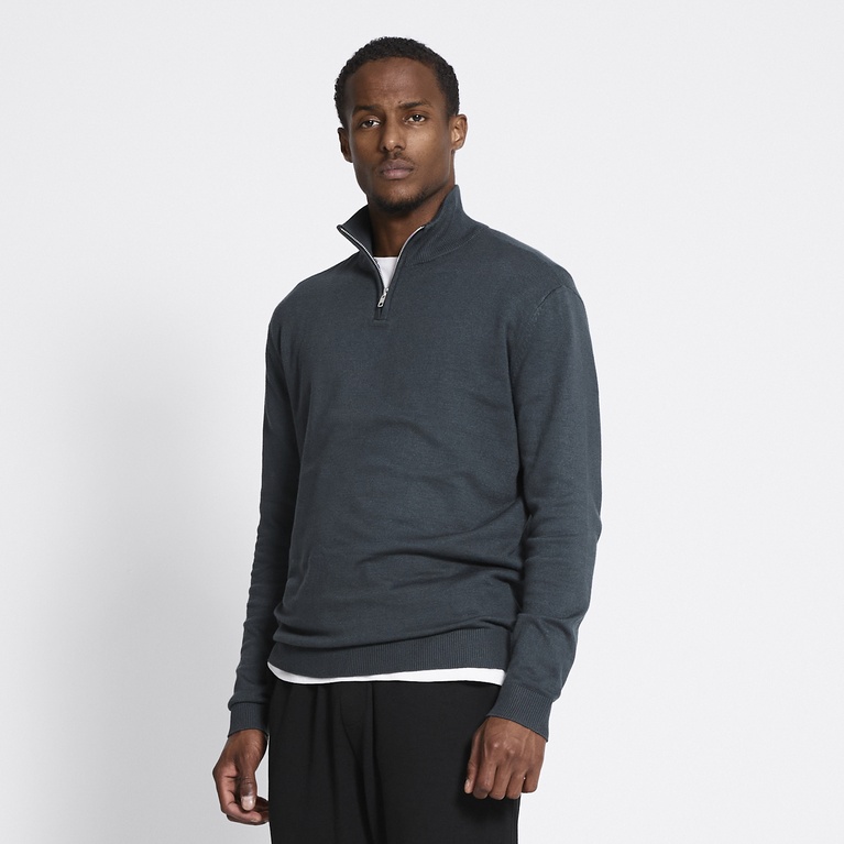 Half-zip knit sweater "Thin"